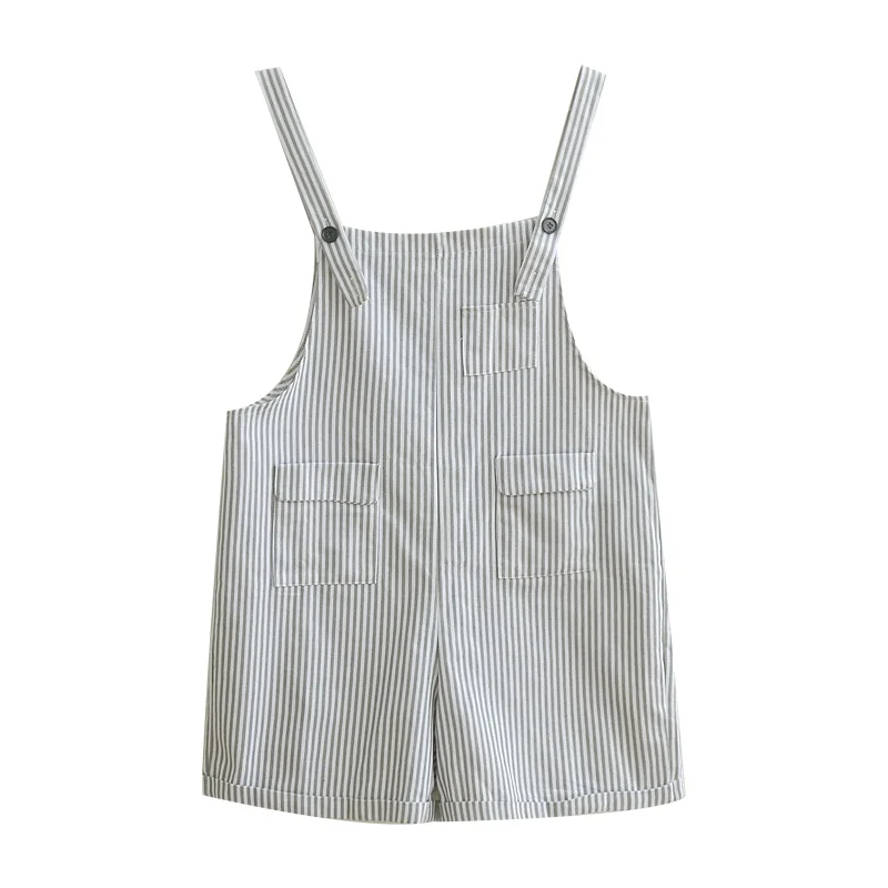 striped overalls womens