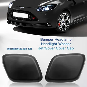 

2Pcs Car Front Bumper Headlight Washer For Ford Focus 2012-2014 Headlight Washer Spray Nozzle Cover Car Accessories Cleaning Cap