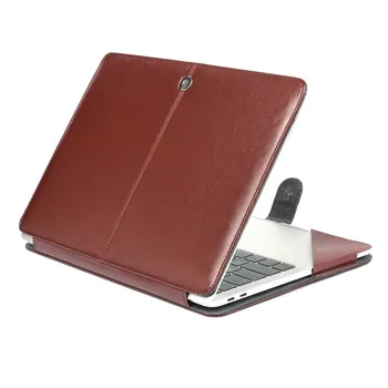 

For MacBook Air 13.3 Inch Case PU Leather Carrying Book Folio Protective Stand Cover Sleeve Compatible With Model A2179 A1932