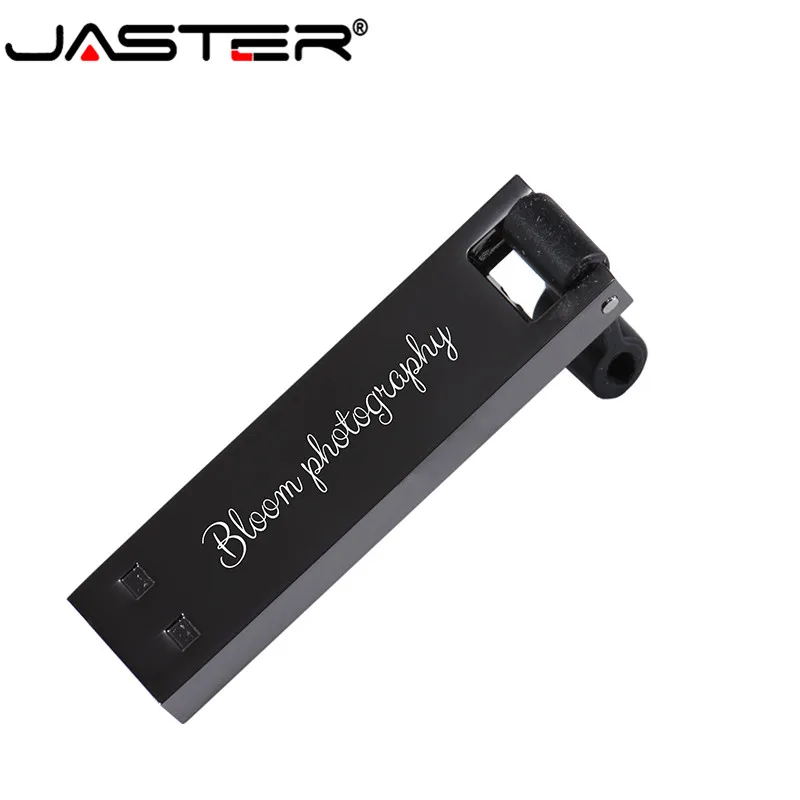 JASTER USB 2,0 металлический флеш-накопитель с логотипом на заказ 4 ГБ 8 ГБ 16 ГБ 32 ГБ 64 Гб 128 ГБ Флешка карта памяти