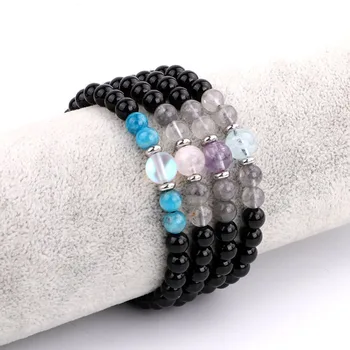 2020 New Fashion Natural Stone Black Onyx Beads Women Bracelet Cute Jewelry For Women