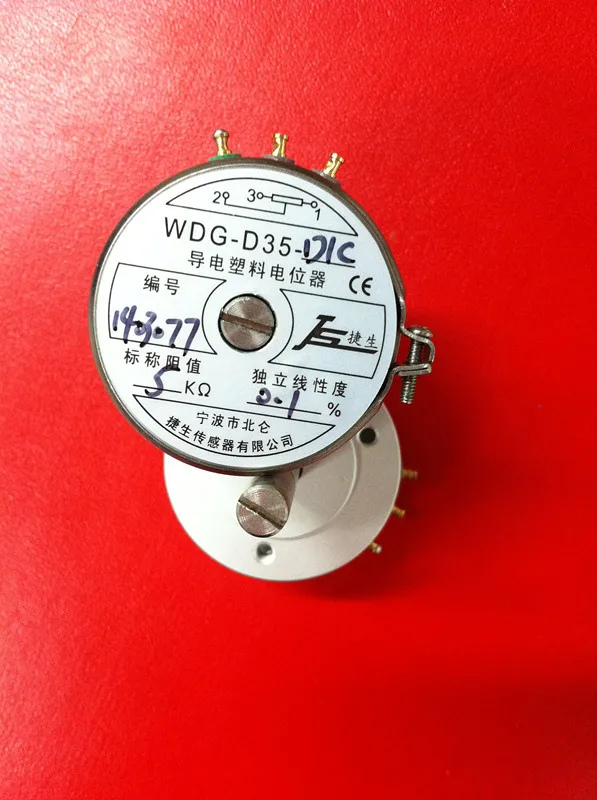 WDG-D35-D1C прецизионный проводящий пластиковый потенциометр Датчик угла 1K 2K 5K 0.1