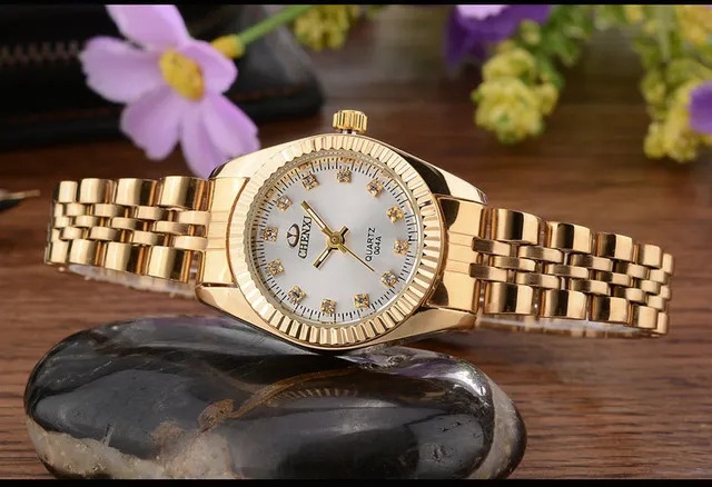 CHENXI Brand Top Luxury Ladies Gold Watch