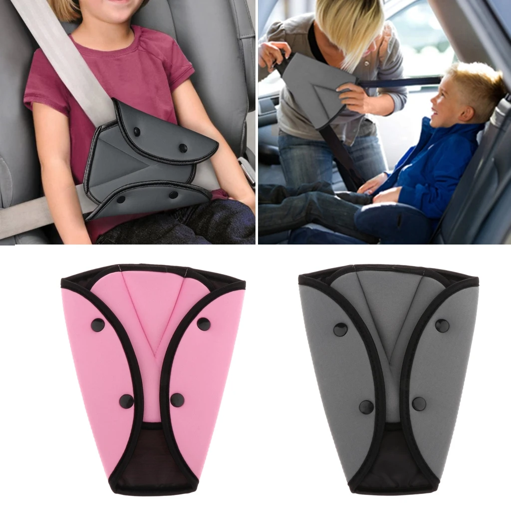 Car Safety Kids Seatbelt Adjuster Seatbelt Pad Seat Belt Triangle Holder