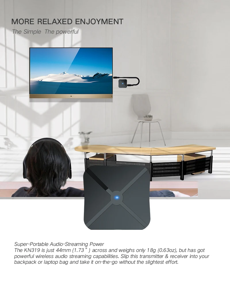 

Bluetooth Transmitter Receiver Adapter for TV Car Speaker Computer audio