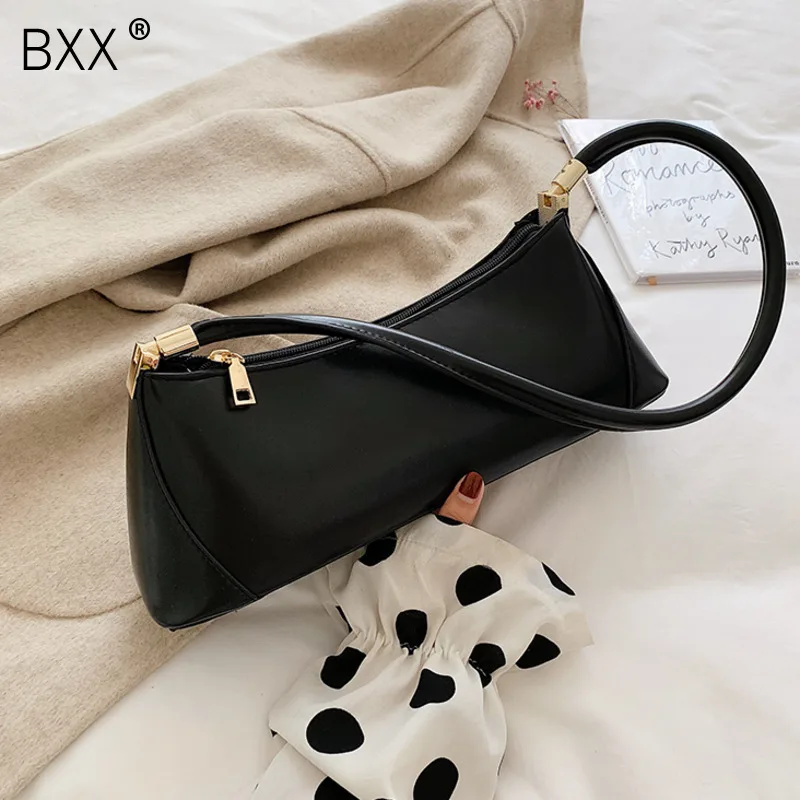 

[BXX] Women's Single Shoulder Crossbody Bag All-match Fashion Bags 2020 Spring Brand Designer Female PU Leather Handbag HI204
