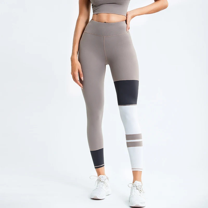 Women's Yoga Pants Fitness Stretch Sports Tights Slim Running Sportswear Training Trousers Fashion Contrast Color Yoga Pants