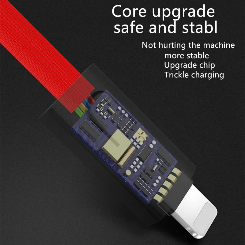Lanyard Charger Cable for Apple Samsung Huawei Fast Charge and Data Transfer Portable Keychain USB Wire 3