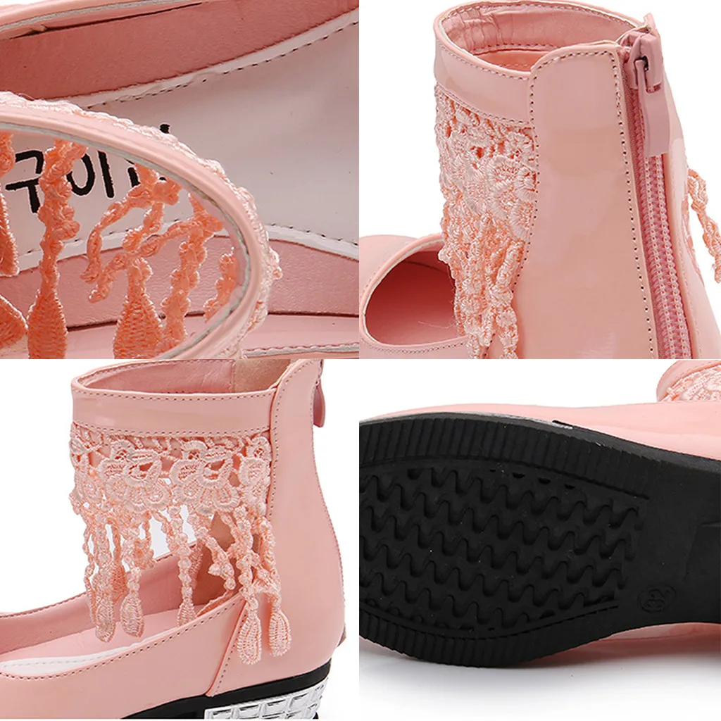 Обувь принцессы для девочек; обувь для малышей младенцев; детские кружевные вечерние туфли с цветочным узором для танцев; кожаная обувь для девочек; zapatos ninas