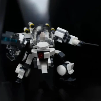 

280Pcs Moc Mini Mecha Air Combat Assault Soldier Model Assembly Small Particle Building Blocks Educational Toy Set Gift - White