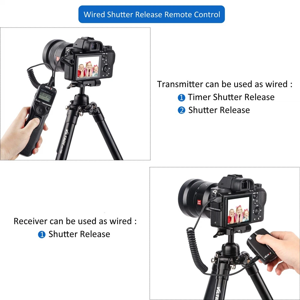 Беспроводной пульт дистанционного спуска затвора Viltrox с таймером для камеры Canon