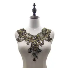 Emboidery воротник для шеи diy поддельные съемные воротники водорастворимые Женская бутоньерка трехмерные кружевные аксессуары