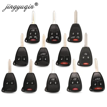 Keyforkess custodia per chiave per auto 2/3/4/5/6 pulsanti per Chrysler pacifico Aspen 300 Dodge RAM Caravan Jeep Commander Grand Cherokee