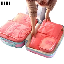 Для женщин Для мужчин Дорожная сумка 6 шт./компл. Путешествия сетки в мешке Чемодан Органайзер косметическая упаковка сумка куб Организатор для Костюмы