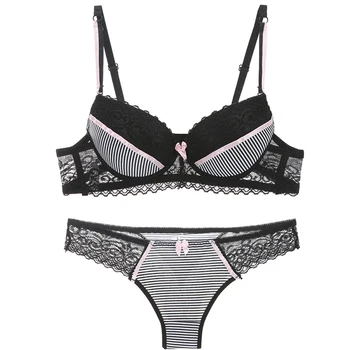

Women Bras Lace Bra Briefs Set Sexy Lingerie Panties Push Up Brassiere Cute Bralette Girls Underwear Intimates #F