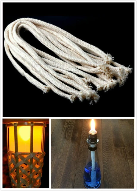 vente : lampe à huile, mèches en coton - lampes - bougies