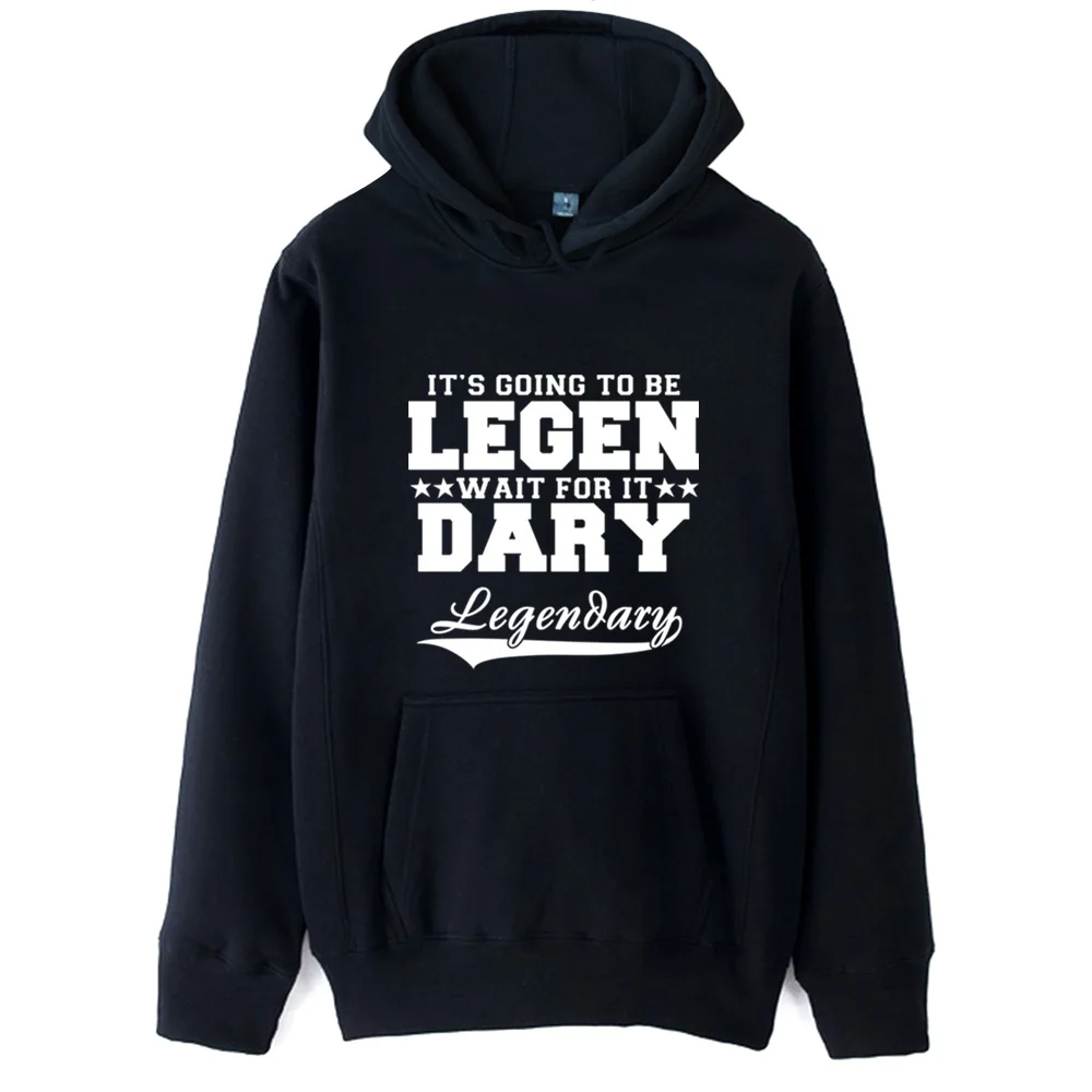 Мужская толстовка с капюшоном для мальчиков HIMYM Legen Dary Letters это будет легендарная
