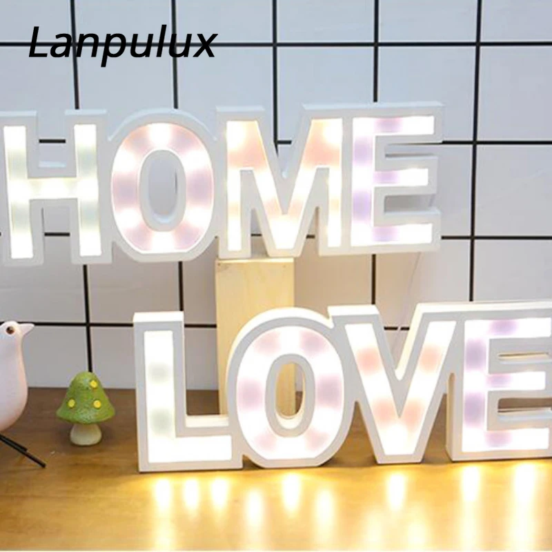 Lanpulux домашний светодиодный светильник с надписью LOVE сочетающимися носками в