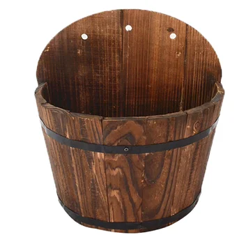 

1pc Fence Flower Pot Creative Bucket Hanging Plant Holder Flower Container Flower Pot