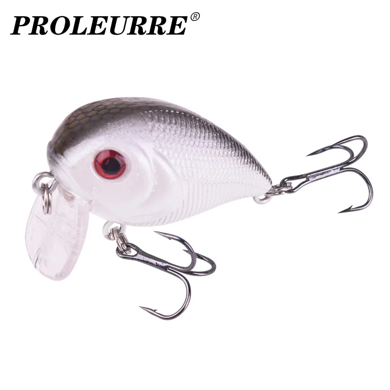 Fishing Lure Fishing Tackle Fishing Bait 1Pcs Crank Minnow Fishing Lure 40mm 8g Floating Wobblers Artificial Hard Bait With Treble Hooks Crankbait for Bass Carp