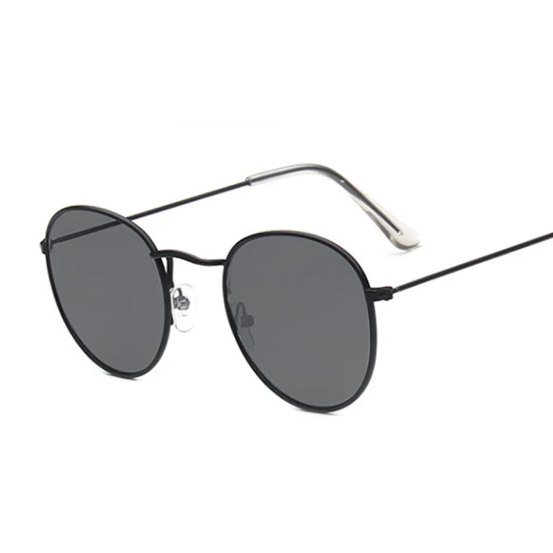 Солнцезащитные очки в круглой оправе мужские, классические винтажные маленькие брендовые дизайнерские темные очки для вождения в стиле ретро, с защитой от ультрафиолета