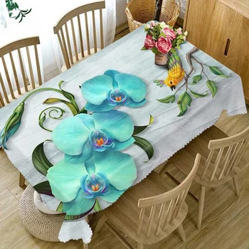 

Table Cloth Thicken Rectangular And Round Tablecloth Waterproof Dustproof 3d Digital Printing Magnolia Flower Home Textile