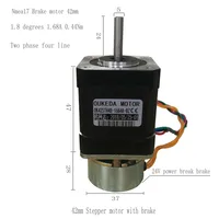 Nema17 42BYG48 42mm Brake Stepper Motor 24V 0.5Nm for Embroidery Machines