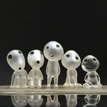 

Car Ornament Resin Cute Mini Luminous Decoration Alien Dolls Automobiles Interior Forest Spirit Elf Decor For Princess
