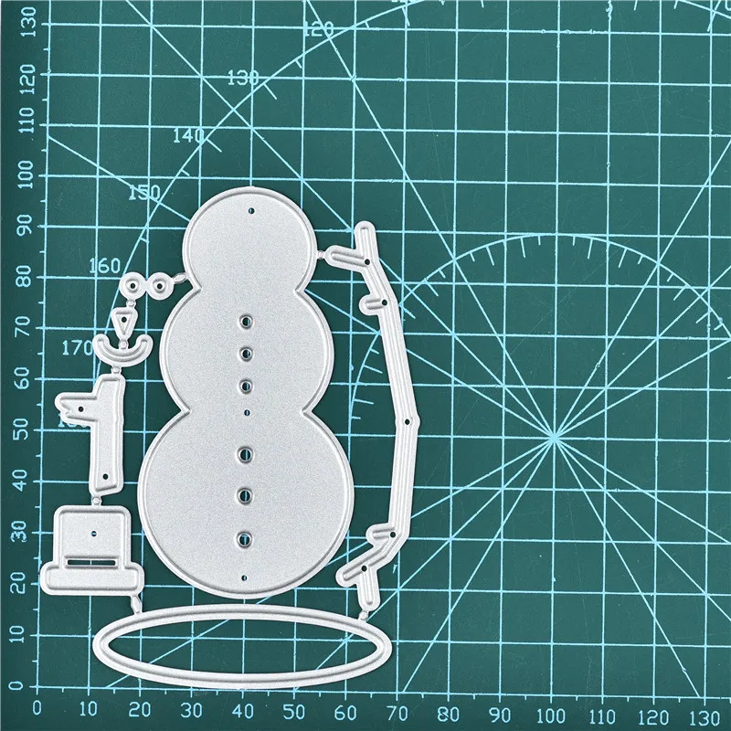Naifumodo Рождественский декоративный элемент «Снеговик» металлические режущие штампы для изготовления карт Скрапбукинг тиснение порезы трафарет ремесло штампы
