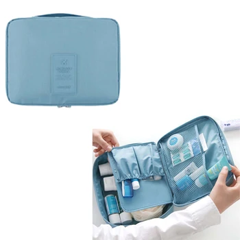 

2018 Nylon Zipper Women Makeup Bag Cosmetic Bag Case Make Up Organizer Toiletry Bag Storage Travel Wash Pouch Chisme Viajes