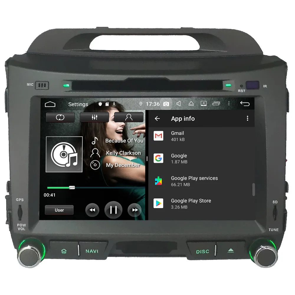 Klyde ips 4G wifi Android 9,0 Восьмиядерный 4 Гб ОЗУ 64 Гб ПЗУ DSP BT автомобильный DVD мультимедийный плеер радио для Kia Sportage 3 4 R 2010