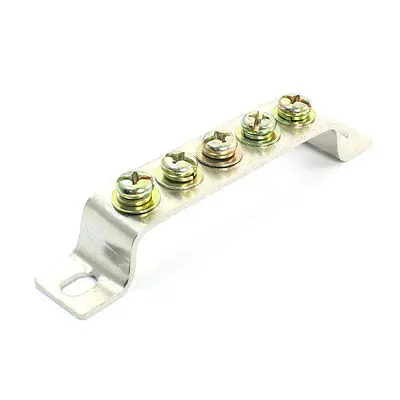 

Bridge Design 5 Position Terminal Block Bar Electric Cable Connector