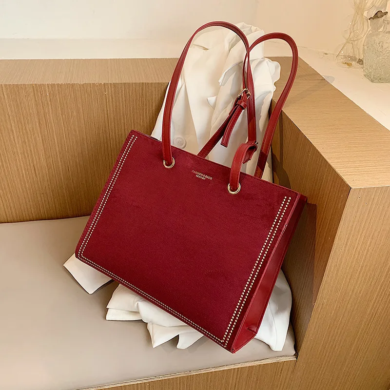 

High-end women's bags 2020 autumn Korean version of the new handbag texture large-capacity frosted one-shoulder armpit bag
