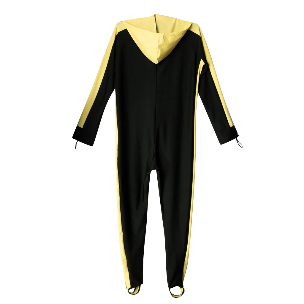 One Piece Men Wetsuit Swimsuit & UV Protection Long Sleeves and Hood- Great for Scuba Diving Paddle Boarding