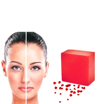 

100% Pure Natural Rose Perfume Soap Lasting Moisturizing Hydrating Exfoliating Hand Body Odor Cleansing Bath Bar Soap 100g