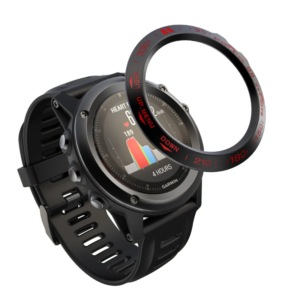 Ободок для часов, кольцо, стильный каркас, стальной чехол для Garmin Fenix 3/Fenix 3 HR, клейкая, не царапается, металлическая крышка, защитное кольцо, Новинка
