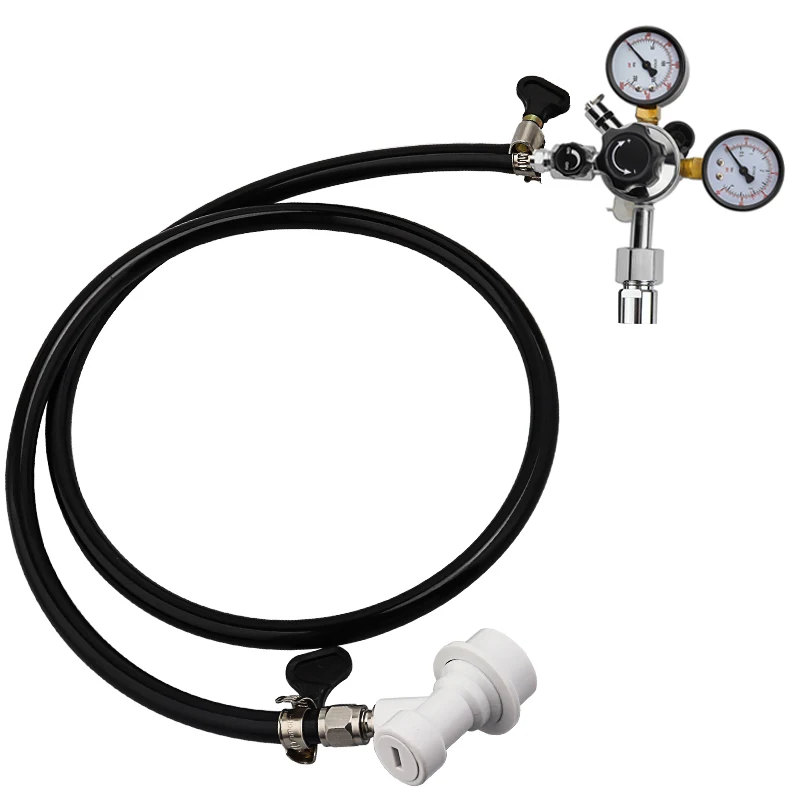 Beer Brewing Equipment Home Brew Beer Gas Line Assembly 5/16" PVC Co2 Regulator Adapter