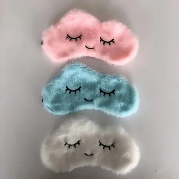 

1pc Sleeping Mask Eyepatch Eye Cover Cotton Creative Lovely Cartoon for Eye Travel Relax Sleeping Aid Eye Patch Shading Eye Mask