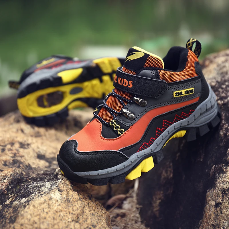 

New Stylish Boys Mountain Climbing Shoes Big Size 30-40 Children Outdoor Walking Sneakers Hill Hiking Kids Children Shoes