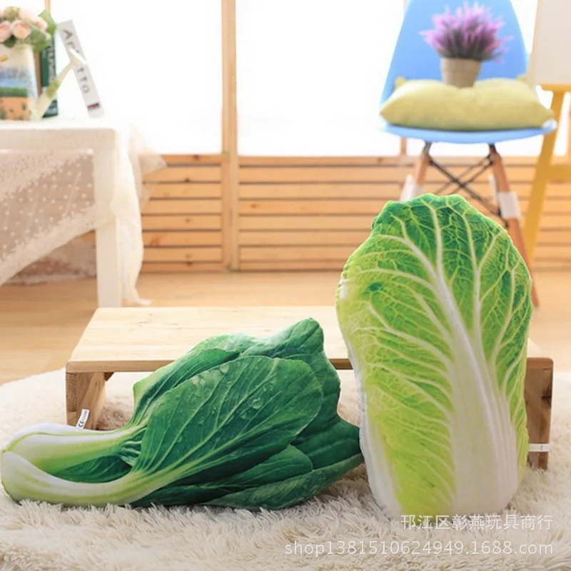 

Model 3D & Vegetable Plush Pillow Chinese Cabbage Broccoli Pillow Green Vegetables Potato Bolster Cushion