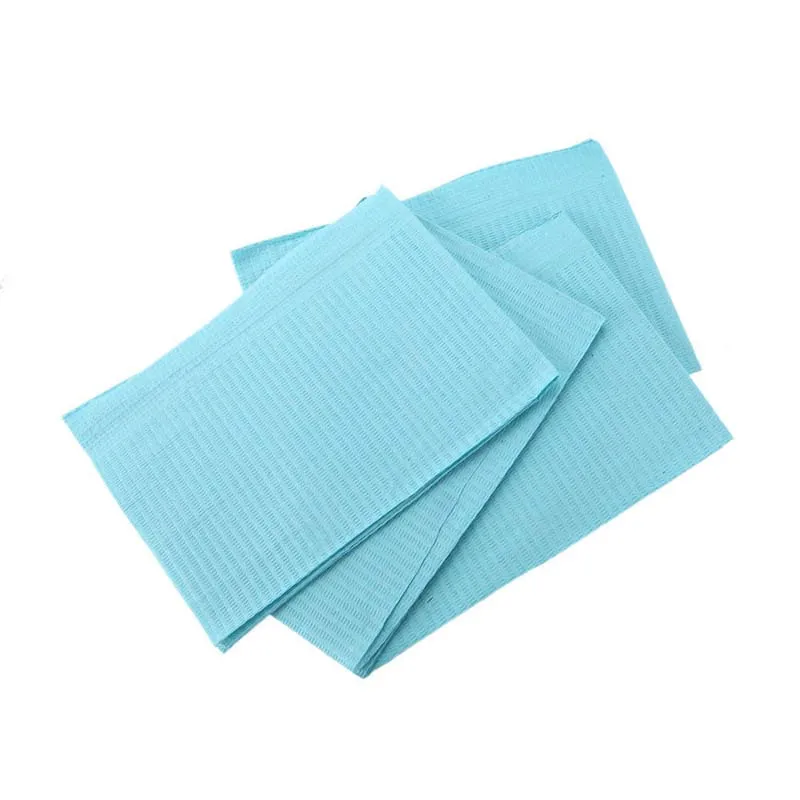 125 шт./пакет стоматолог гигиены медицинский бумажный шарф салфетка для тату одноразовые водонепроницаемые шарф шейный платок стоматологический Материал
