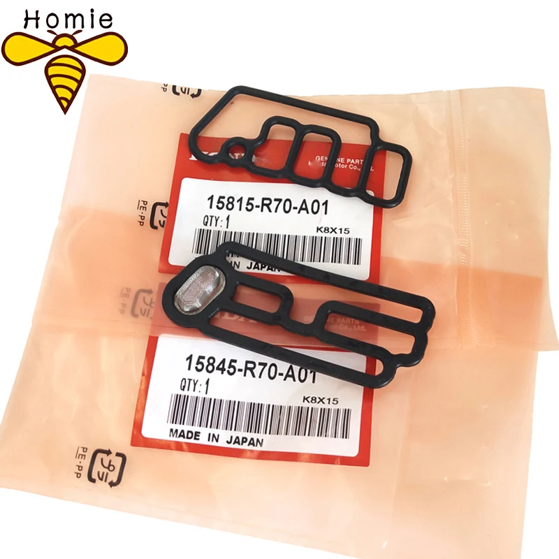 

Homie Best Quality 15845-R70-A01+15815-R70-A01 Genuine Cylinder Head Solenoid Gasket VTEC Gasket For Honda Accord Odyssey