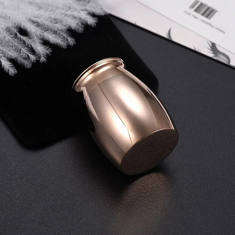 25*16mm Mini Engraved Cremation Urns For Pet Human Ashes Casket Funeral Loss Of Love Stainless Steel Cremation For Pet Lover cremation urn