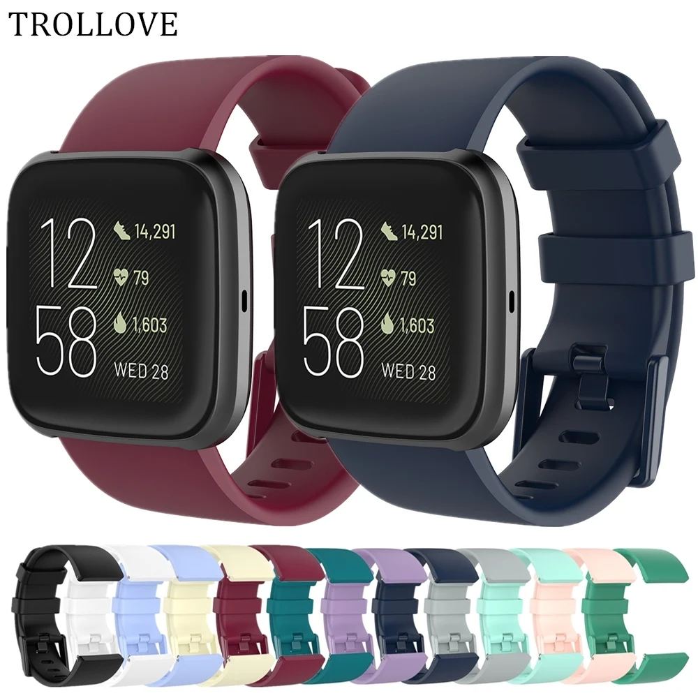 Силиконовый ремешок для Fitbit Versa 2 умных часов / Lite fit bit браслет на запястье |