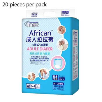 

20pcs High Quality Disposable Adult Diapers Breathable Strong Absorbent Adjustable Underwear M-L Size #11