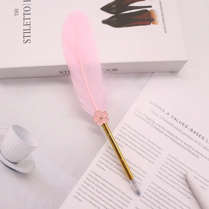 Горячая многоцветная гелевая ручка для тела, подарок на День учителя, металлическая простая Качественная ручка, офисные канцелярские принадлежности, красивый подарок на день рождения - Цвет: Pink