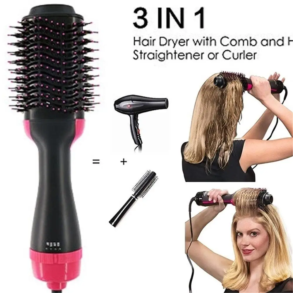 

Multi-functional 3-in-1 Salon Negative Ion Hair Straightener & Curly Hair CombBrush Comb Hair Styling Tools