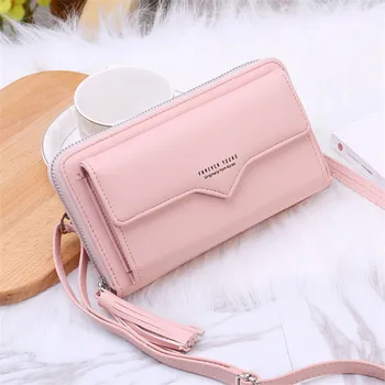 

2019 New Designer Female Wallet Clutch PU Leather Ladies Purses Fashion Long Woman Purse Card Holder Women Phone Bags 6 Colors