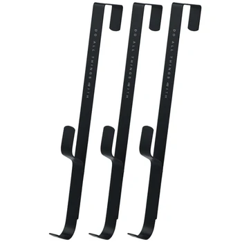 

3PCS Hook-Free Rear Door Hook Storage Rack Wall Hanger Bathroom Door Back Clothes Hanger Coat and Coat Hook