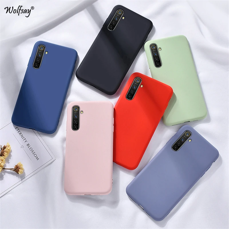 Жидкий силиконовый чехол для OPPO A92S мягкий резиновый защитный Wolfsay | Мобильные